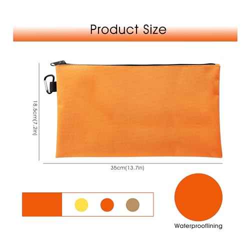 3PCS Tool Pouches with Zipper, Premium small Tool Bags, Waterproof Utility zipper Pouch for Organizers and Storage