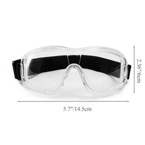 Kids Anti-fog Safety Goggles, Kids Lab Goggles, Adjustable, Compatible with Nerf Gun