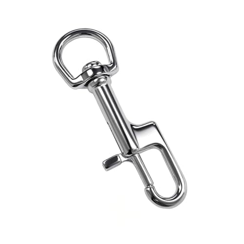 QAVBFA 94mm Stainless Steel Swivel Bolt Snap Diving Clips for Pet Leash & Outdoor Use