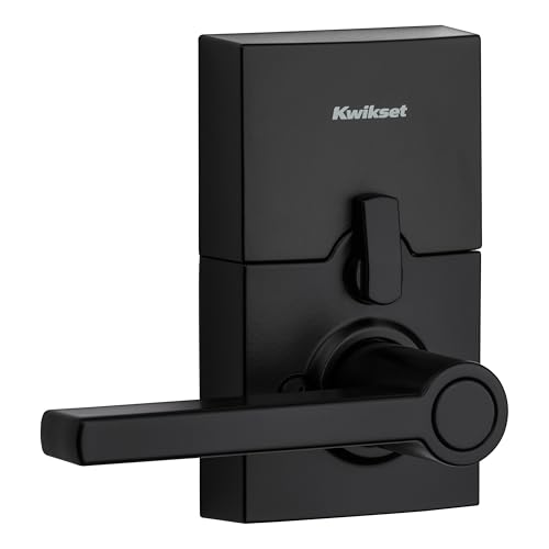 Kwikset SmartCode 917 Electronic Deadbolt with Halifax Handle - Matte Black, Reversible, Keyless Entry