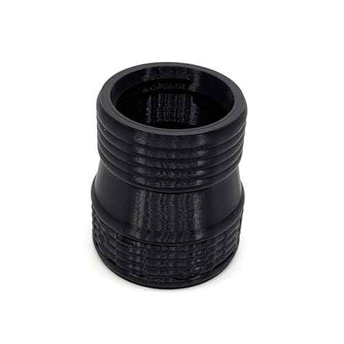 1 7/8in to 1 1/4in Vacuum Hose Reducer Coupler Accessory - 2CCWReducer - Counter-Clockwise Thread for Secure Fit (Black)