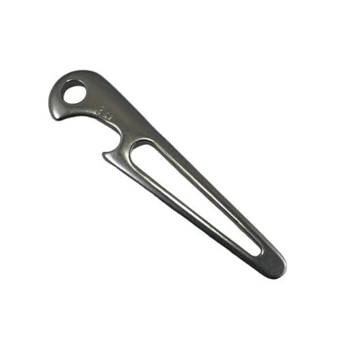 US STAINLESS Stainless Steel 316 Shackle Key with Bottle Opener Sailor Tool Screw Driver