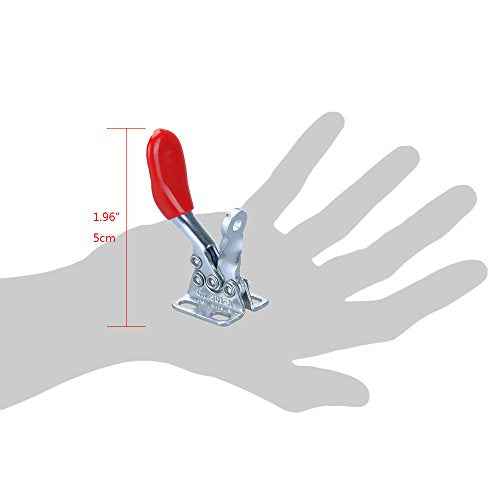 E-TING New 4PCS Hand Tool Toggle Clamp 201A Antislip Red Horizontal Clamp 201-A