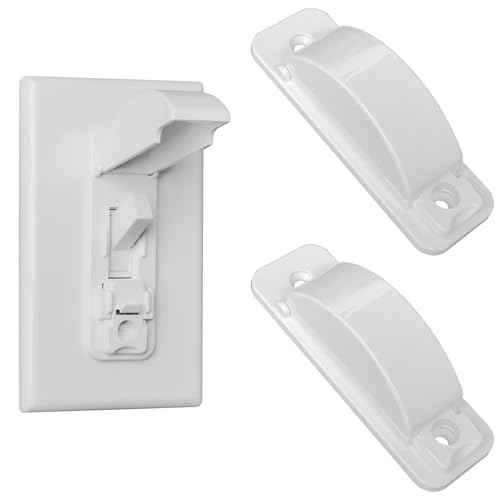 2 Light Switch Guard Cover, Baby Proof Wall Switch Cover Guard for Toggle Light Switch Protects Your Lights or Circuits from Being Accidentally Turned On or Off