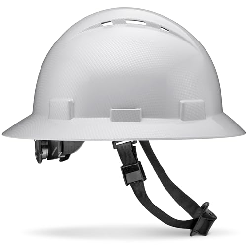 ACERPAL Full Brim Vented Tattoo/Skull Design Matte Finish OSHA Construction Hard Hat with 6-Point Suspension