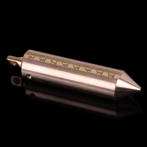 Cekegon 12 oz Brass Plumb Bob for Oil Gauging Tape, Measuring Bobs