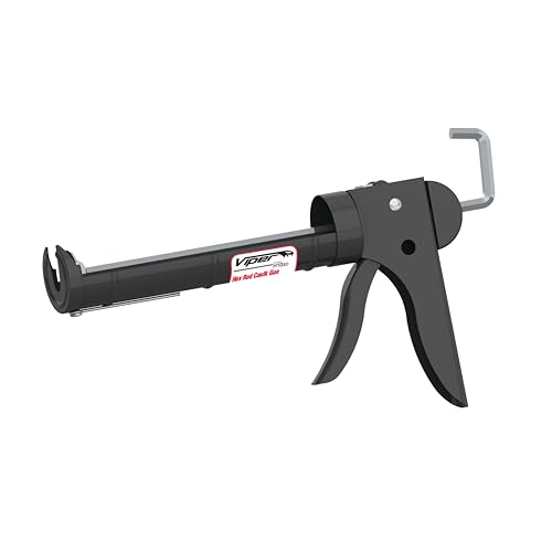 Albion Engineering H10XD Viper Line Manual Barrel Cartridge Caulking Gun with Hex Rod, No Drip, 1/10 Gallon (10 oz), 10:1 Drive
