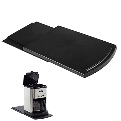 HauSun 1 Set Sliding Tray Mat for Coffee Makers & Small Kitchen Appliances – Heavy-Duty Under-Cabinet Cabinet Caddy