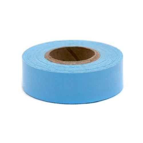 ChromaLabel 3/4 Inch Colored Masking Tape, Ideal Decorative Masking Tape for Office and School - 500 Inch Roll (13.88 Yards), Light Blue Labels