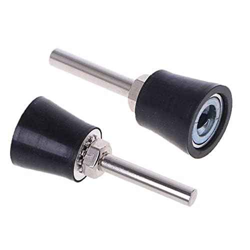 Yakamoz 2Pcs 1-Inch Sanding Pad Roll Lock Disc Holder Quick Change Roll Lock Sanding Discs Polishing Pads Holding Adapter Attachment for Drill Air Die Grinder Sander Grinding Rotary Tool - 1/4" Shank