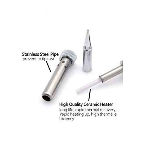 EXSO Turbo Ceramic Soldering Iron, 110V Temperature Control Soldering Iron with Trigger Heat up from 20W(370¡É) to 120W(700¡É),(EX-90BN(Stick type))(MADE IN KOREA)