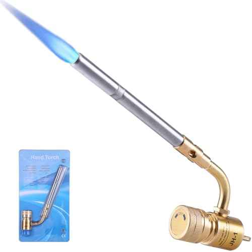 Propane Mapp Gas Torch Head 360¡Æ Rotatable Nozzle, Plumbing Torch Flame Adjustable Fuel by Propane Mapp Map-Pro Canisters, High Intensity, Brass Pressure Regulator
