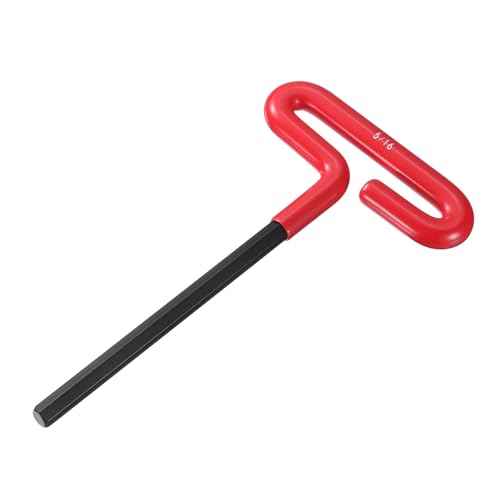 HARFINGTON T Handle Hex Key Wrench 5/16" SAE Long T-Key Hexagon Wrenches Spanner Repair Tool with Cushion Grip
