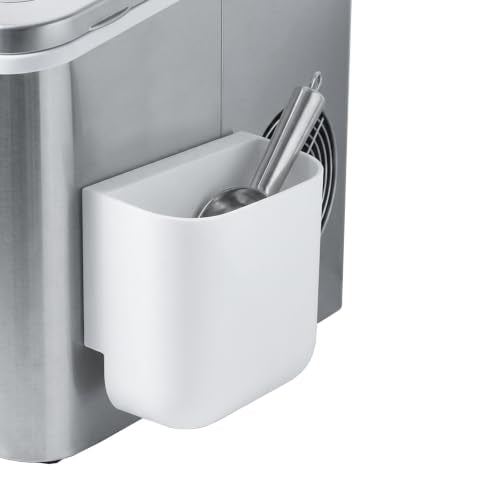 Self-Adhesive Ice Scoop Holder with Drain Holes for Ice Makers & Freezers