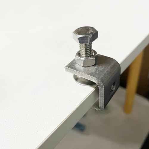 304 Stainless Steel C-Clamp with 0.79 Inch Wide Jaw Opening Heavy Duty Metal U Clamps for Woodworking Welding Building Household and Construction(4PCs)