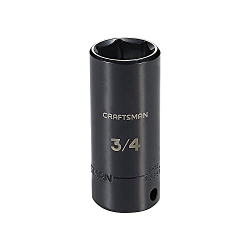 CRAFTSMAN Impact Socket, Deep, SAE, 3/8 in. Drive, 3/4 in. (CMMT15898)