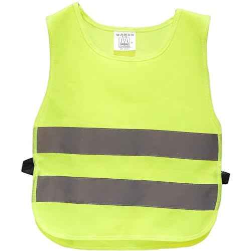 BLUE PANDA 2 Pack Kids Reflective Safety Vest - Kids High Visibility Safety Vest for Outdoor Night Activities, Construction Worker Costume, or Costume Play