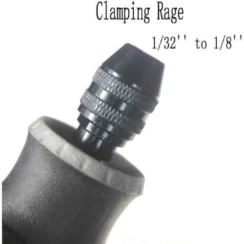 10 Pcs 1/8'' Collet Nut Set - Includes 1/8'' Collet + Clamping Nut + 3-Jaw 4486 Keyless Chuck for Rotary Tools