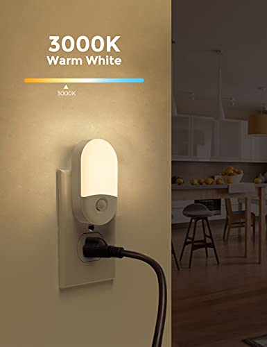 L LOHAS LED Motion Sensor Night Light - Soft White, 2 Brightness Levels, Auto/On/Off Modes