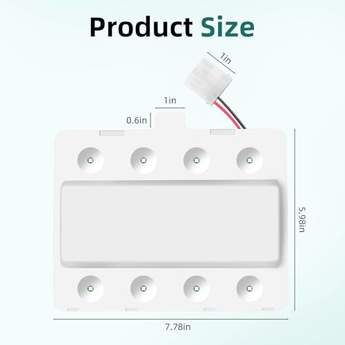 APPLIANCEMATES W11043011/ W10866538 Refrigerator LED Light for Whirlpool/Maytag – Replaces Q184G2, AP6047972, PS12070396