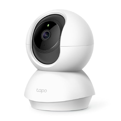 Tapo 1080p Pan & Tilt Indoor Security Camera for Baby & Pet Monitoring - White