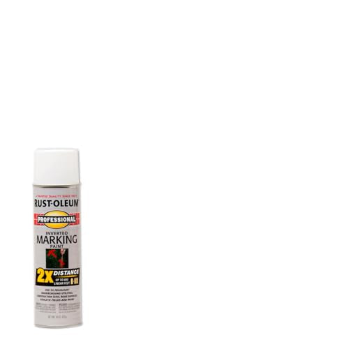 Rust-Oleum Professional 2X Distance Inverted White Marking Spray Paint - 15 oz