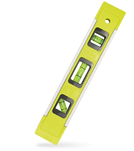 Level & Tool Magnetic Aluminum Reinforced Torpedo Level 9" Green (1PCS) - DIFFLIFE