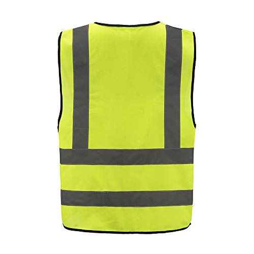 AYKRM 12 colour High visibility viz vest hi vis viz reflective work construction safety vest (XS-8XL)