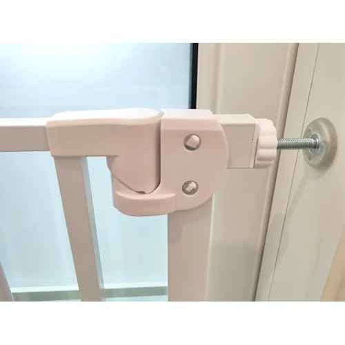 Pet Gates Spindle Rods 8mm(M8) - Replacement Parts Threaded Screw Bolts Hardware Kit Wall Protector for Baby Pressure Mounted Safety Door & Pet Stair Gates (White, M8 9CMLong)