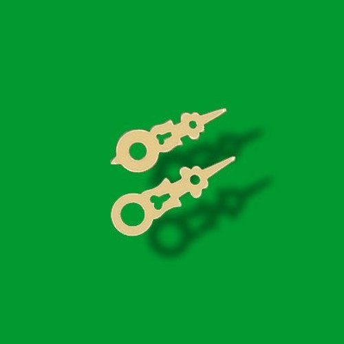 August Schwer Hands for The Cuckoo Clock 32mm (1.26inch) and 30mm (1.18inch) Ebony Plastic 9.0106.02