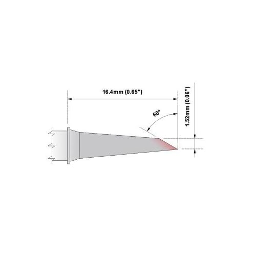 Thermaltronics PM75DS529 Hoof 60deg 1.52mm (0.06in) interchangeable for Metcal SFP-DRH15
