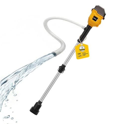 Fordwalt Yellow Brushless Water Transfer Pump 720 GPH Compatible with Dewalt 20V Max Battery