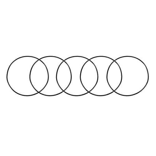 uxcell Nitrile Rubber O-Rings 44mm OD 42mm ID 1mm Width, Metric Sealing Gasket, Pack of 5