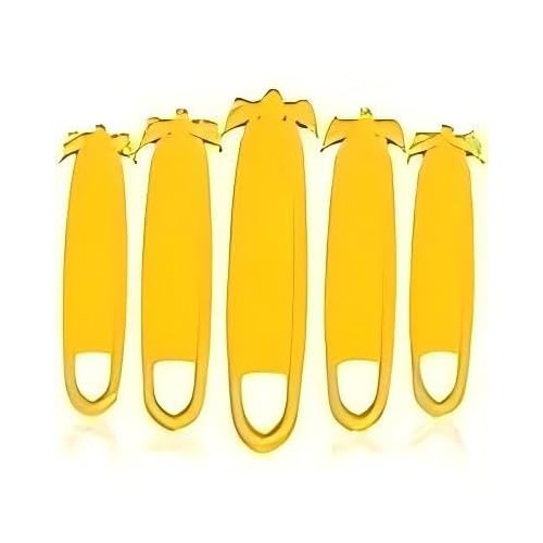 Safety Utility Cutter, T TOVIA Stainless Steel Package Opener, Two Sided Concealed Blade, Bladeless Tape Splitter, Efficient Cutting for Boxes, Wrap,Straps, Plastic Straps (5), Yellow, HKA61-YL-S-T1