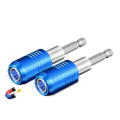 BLACKROBOT 2-Piece Magnetic Quick Change Impact Bit Holder, 2.5-Inch Drill Bit Extension for 1/4" Hex Drives, Ideal for Screwdriver Bits, Nuts, Drills and Socket Driver Adapters