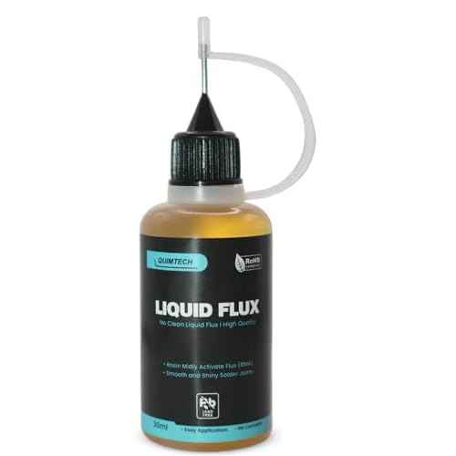 Liquid Solder Flux Dropper (30 ml/1 Oz.) I RMA Liquid Solder Flux I Soldering Flux I Electrical Solder I No Clean Liquid Flux I Rosin Flux I Soldering Flux for Electronics I Lead Free Liquid Solder I