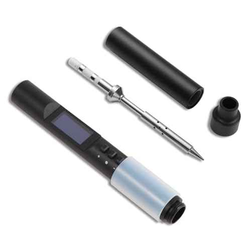 FEITA PTS200 Soldering Iron Kit for Electronics, 100W Mini Smart Digital Pencil Solder Iron Pen, Boost Mode, Auto Sleep & Shutdown, Type-C, OLED Display Micro Soldering Tools with 1 Solder Tips