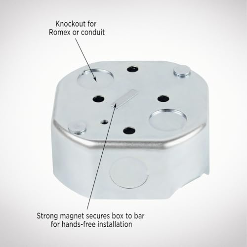 Westinghouse Saf-T-Brace Ceiling Fan Mounting Brace - Silver, Model 0110000, Heavy-Duty Support