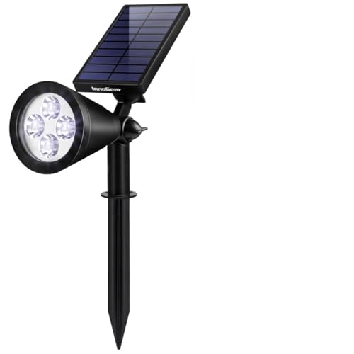 InnoGear Solar Spot Lights Outdoor for Flag Pole - Cool White, Adjustable & Dual Mode