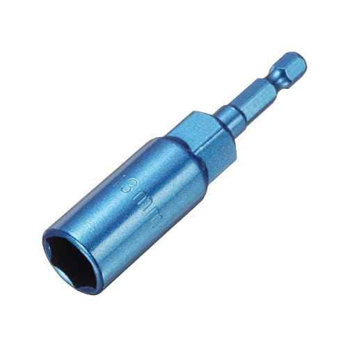 HARFINGTON Nut Driver 13mm Hex Drive Socket CR-V Steel Power Screw Drill Bits Socket Wrench Tools with 1/4" Quick Change Hex Shank for Power Drills Impact Drivers, Blue