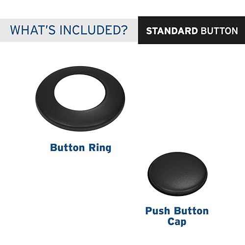 InSinkErator Matte Black Push SinkTop Switch Button for Garbage Disposal