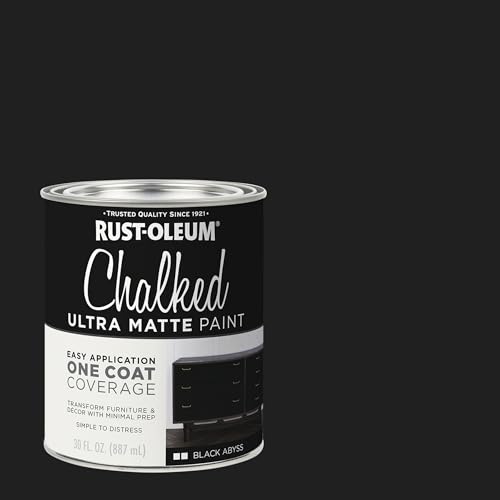 Rust-Oleum Chalked All-in-One Ultra Matte Black Abyss Spray Paint 30oz