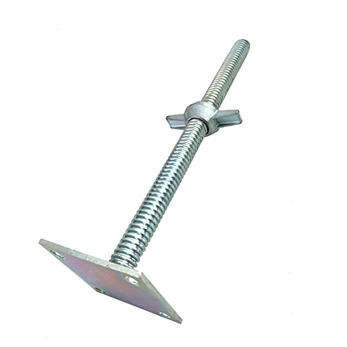 GaeaAuto 18-Inch Solid Steel Adjustable Leveling Jack Set for Scaffold Stability