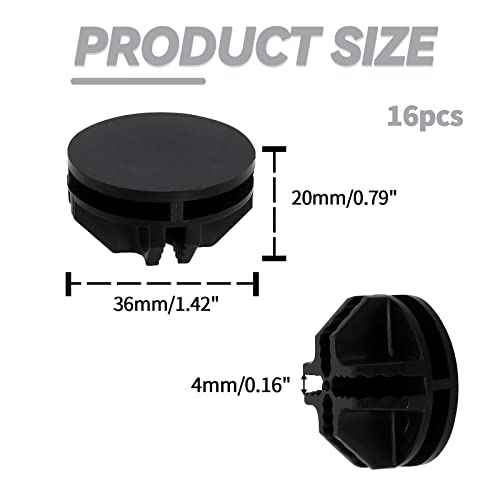 16 Pcs Black Plastic Connector, Wire Grid Cube Connector for Modular Closet Storage Organizer and DIY Wire Cube Storage Unit