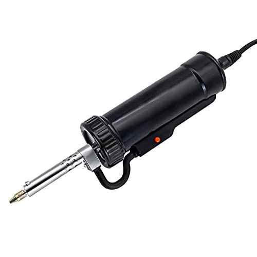 HighTop Automatic Desoldering Pump Vacuum Solder Sucker Tool Portable AC110V 30W Electric Desoldering Gun Repair Solder Removal Tool Solder Sucker Iron Tin for DIY with 3 Soldering Suction Tips