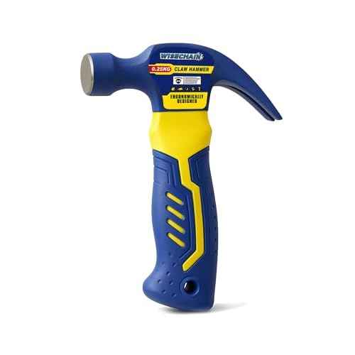 8 oz Professional Small Claw Hammer 45# Steel ? Anti-Slip Grip & Nail Starter