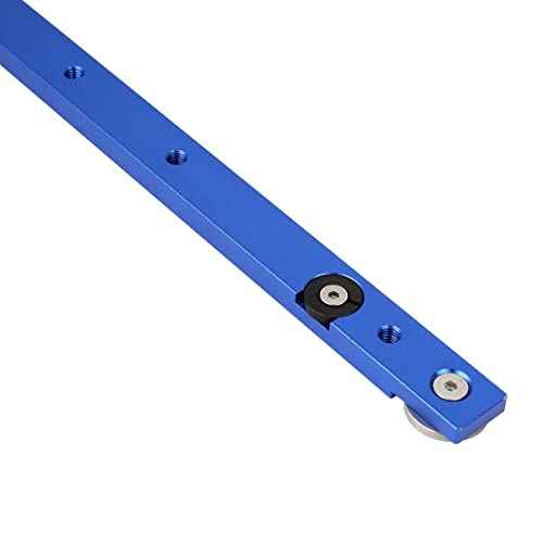 Aluminium Alloy Miter Bar Clamping Tool Slider Table Saw Gauge Rod T-Slot Track Bar Rail for Router Tables and Woodworking,300mm-Blue