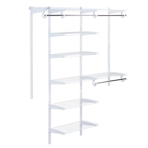 Rubbermaid Configurations Deluxe Custom Closet Kit 3-6 Feet White