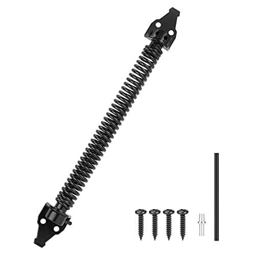 SANKINS 14-Inch Heavy Duty Adjustable Self-Closing Gate Spring - Outdoor Fence Hardware