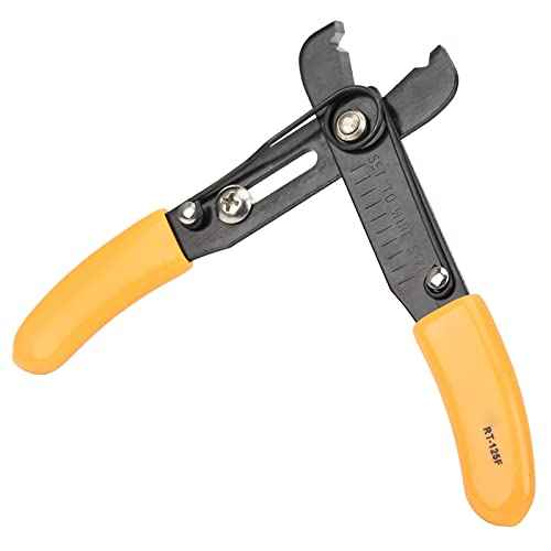 Wire Stripper, Wire Cutter Adjustable Simple Cutter Stripping Pliers Hand Tools 0.54.0mm Yellow for Home Appliance Wiring